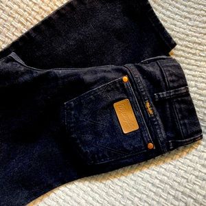 Vintage Black Wrangler Cowboy Cut Jeans